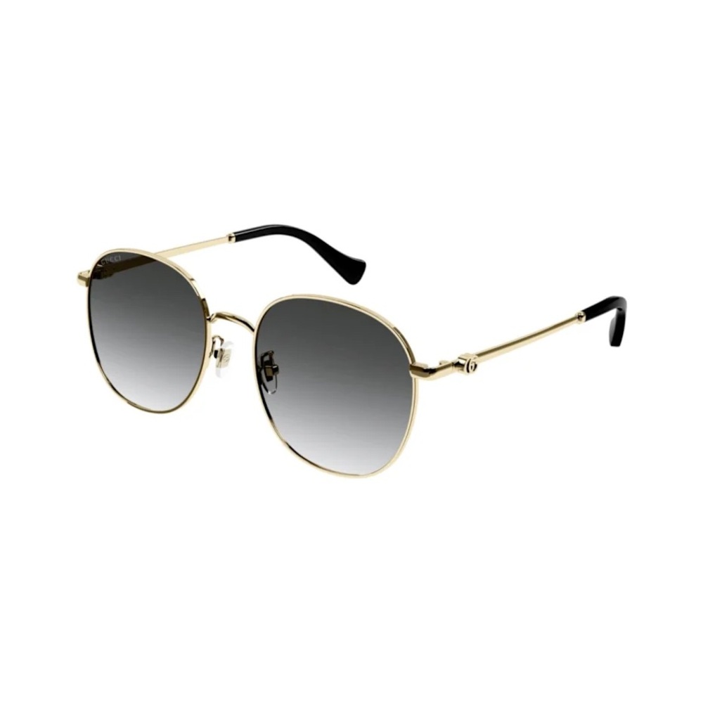 Gucci GG1142S Gold and Black Round Sunglasses women GG - Picture 5 of 16